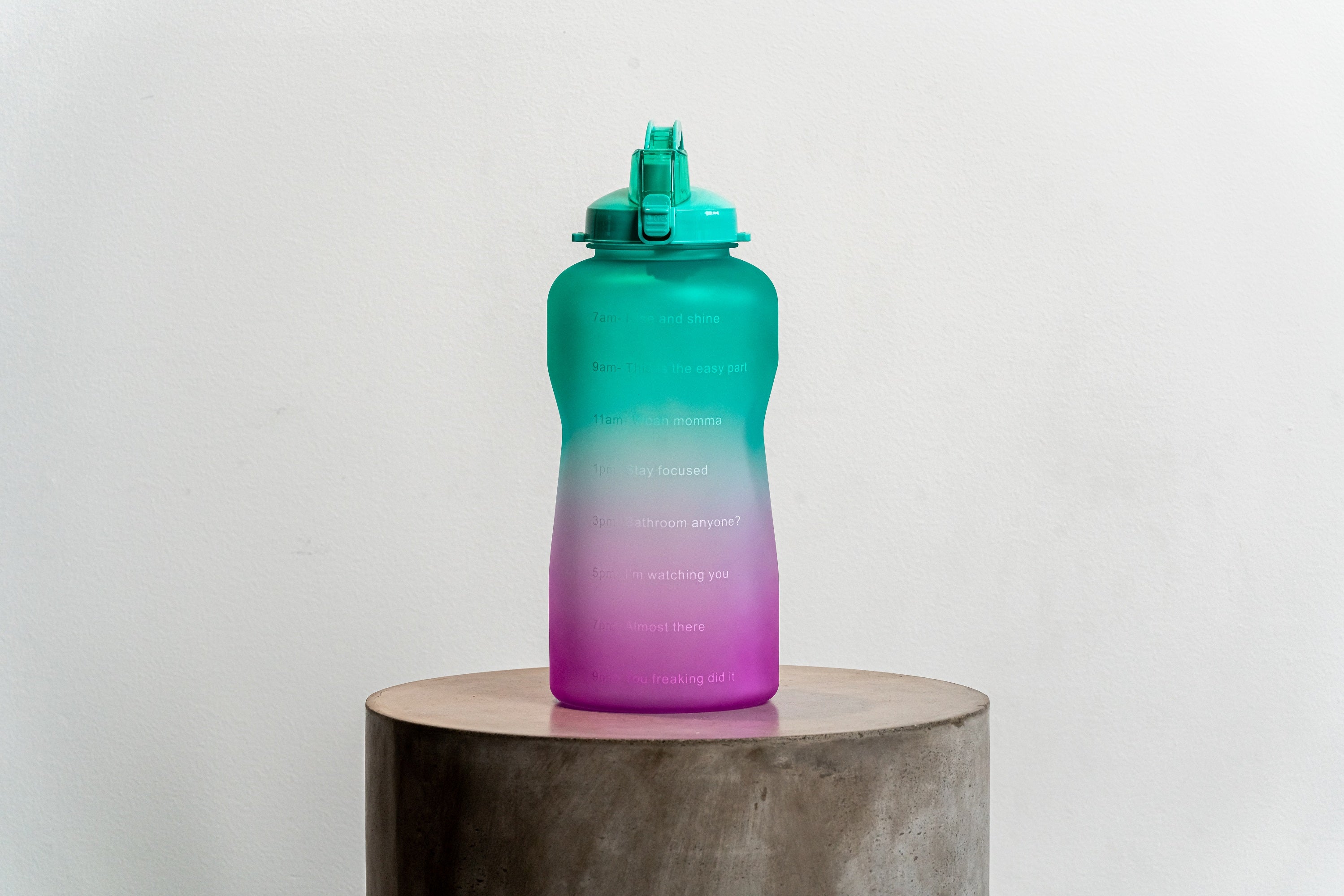 1 Gallon Motivational Water Bottle, Pink Ombre – TAL™ Hydration